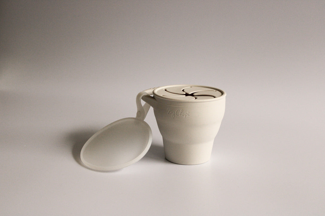 Snack Cup with Lid Attachment, Powder Ivory