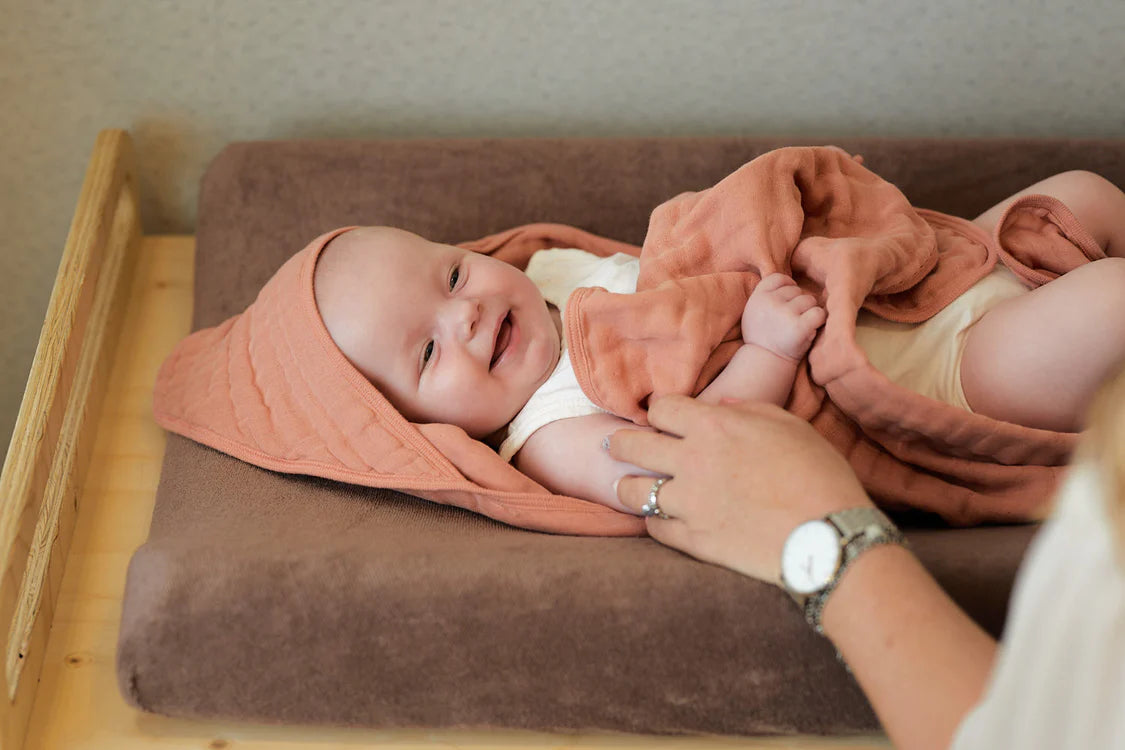 Bathcape Wrinkled Cotton - Rosewood