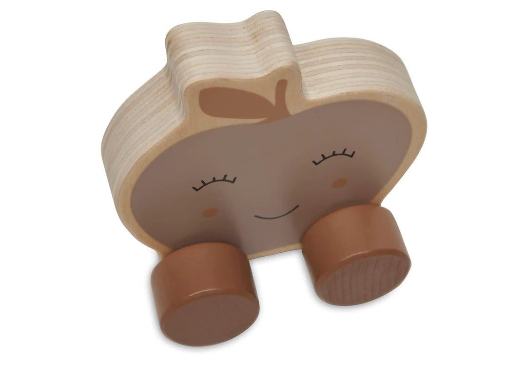 Wooden Toy Car Farm - Apple