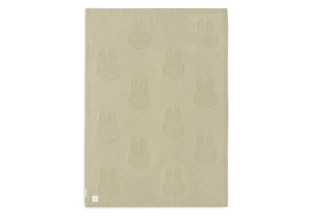 Blanket Cot 100x150cm Miffy - Olive Green