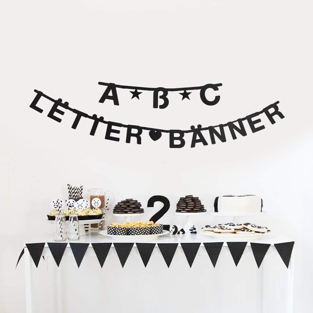 DIY Letter Garland Gold Letter Garland Alphabet Banner