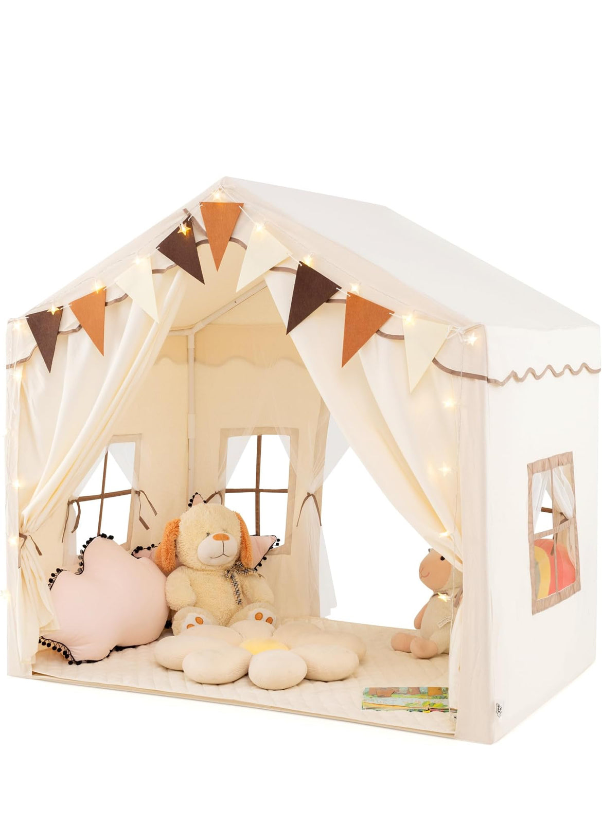Canvas Playhouse with Magical Twinkle Lights