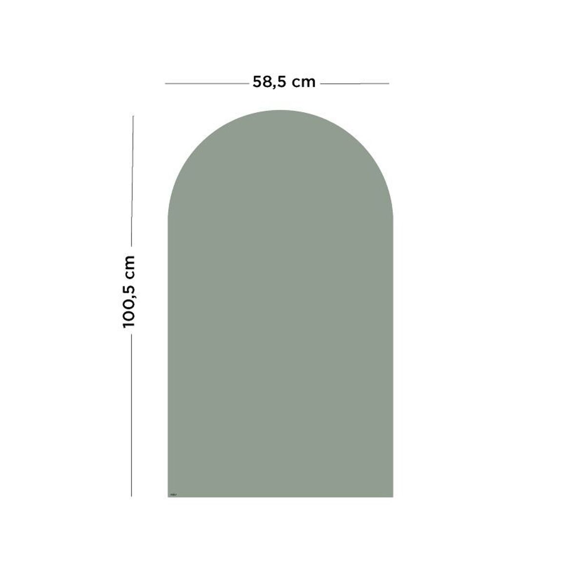 Arch Magnetic Board – Emerald green/Black