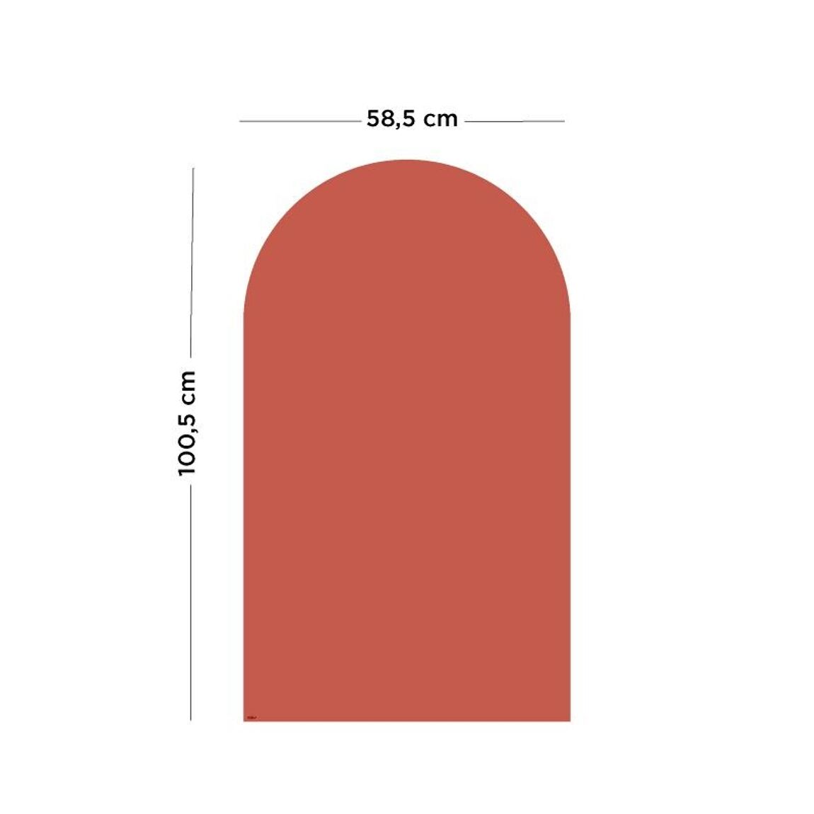 Arch Magnetic Board – Terracotta/Black
