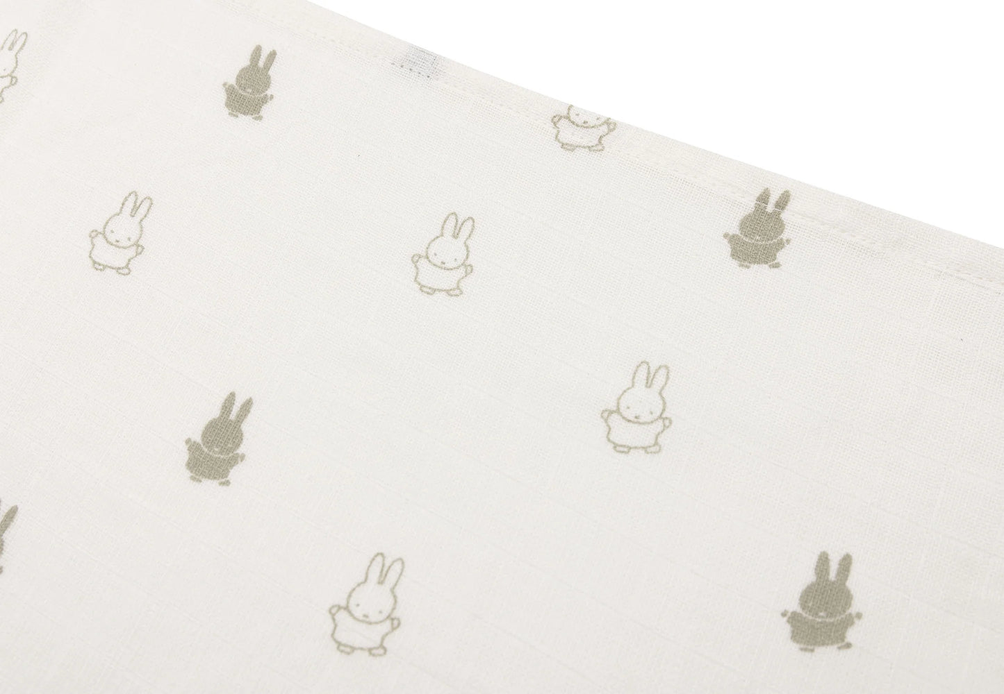 Cloth Muslin 70x70cm Happy Miffy - Olive Green - 3 Pack