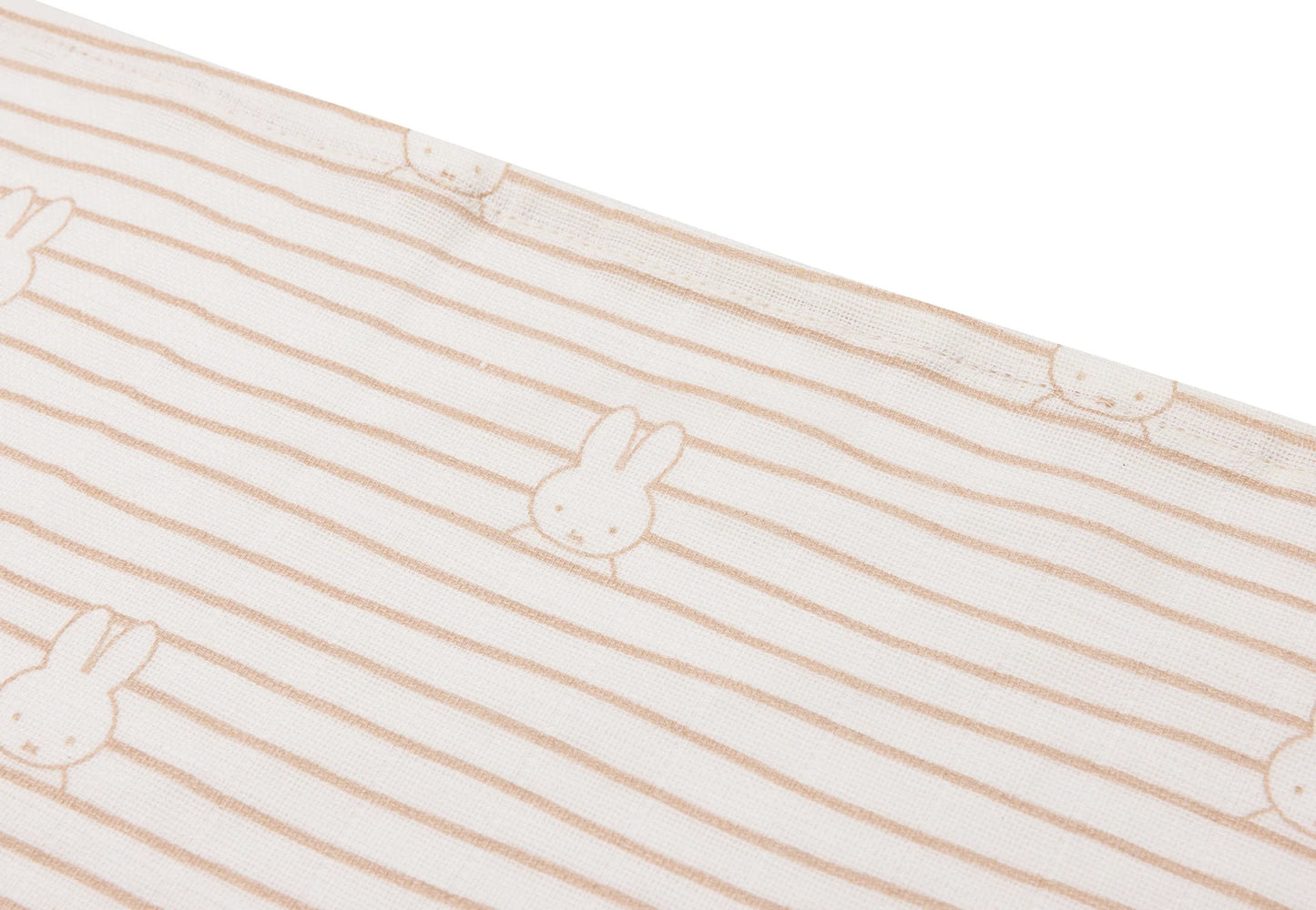 Cloth Muslin 70x70cm Miffy Stripe - Biscuit - 3 Pack