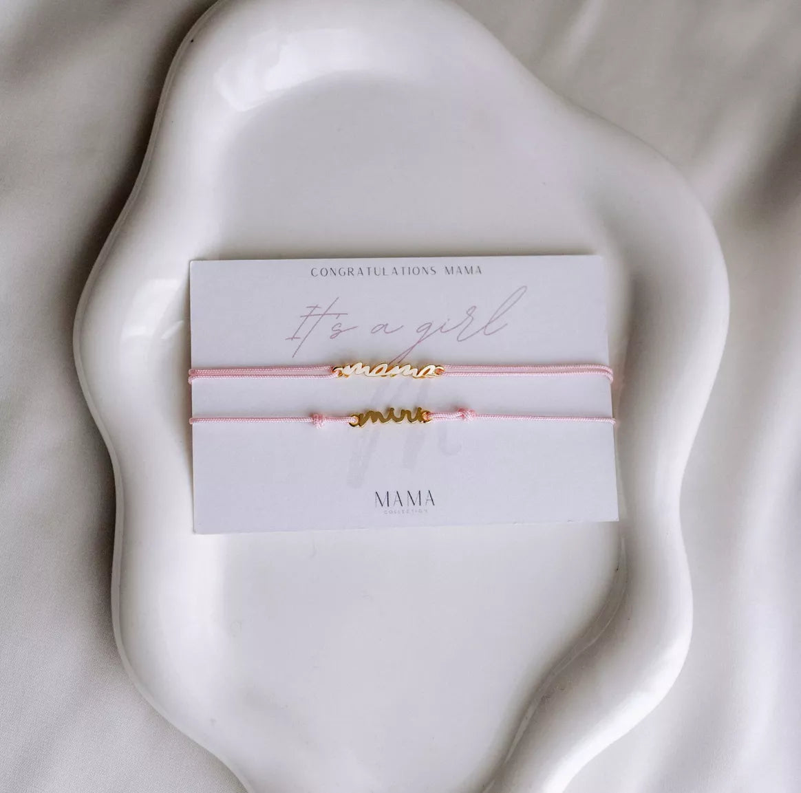 It's a girl Mama & Mini Bracelet Birth Gift Limited Edition