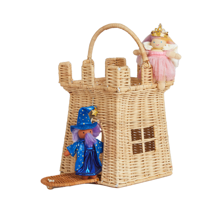 Rattan Castle Bag
