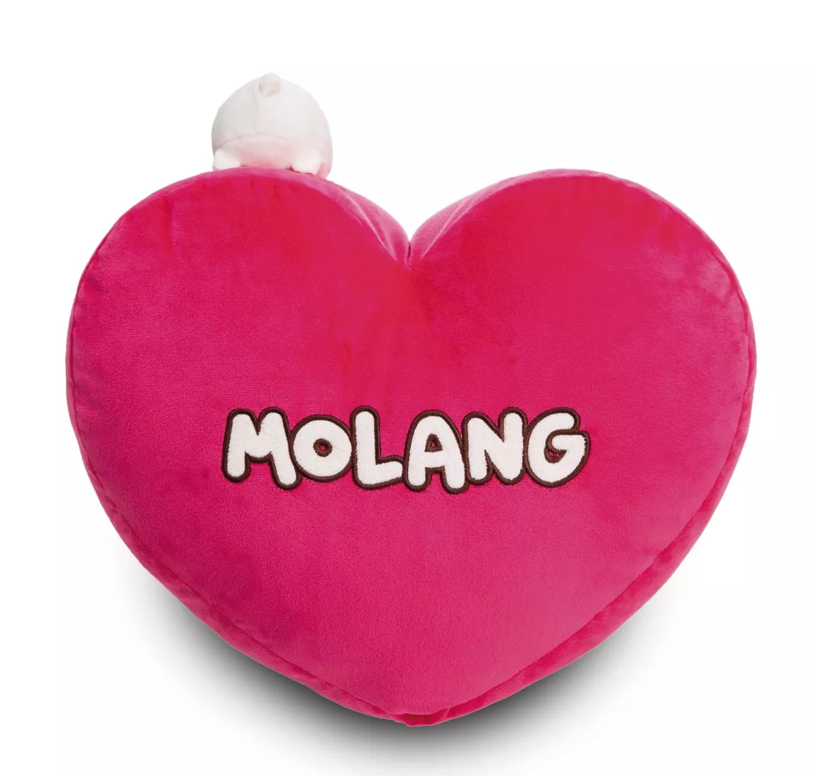 MOLANG heart-shaped pillow 42x27cm with MOLANG soft toy 10cm