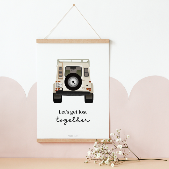 Poster Camper "Let's get lost together" - Travel & Adventure