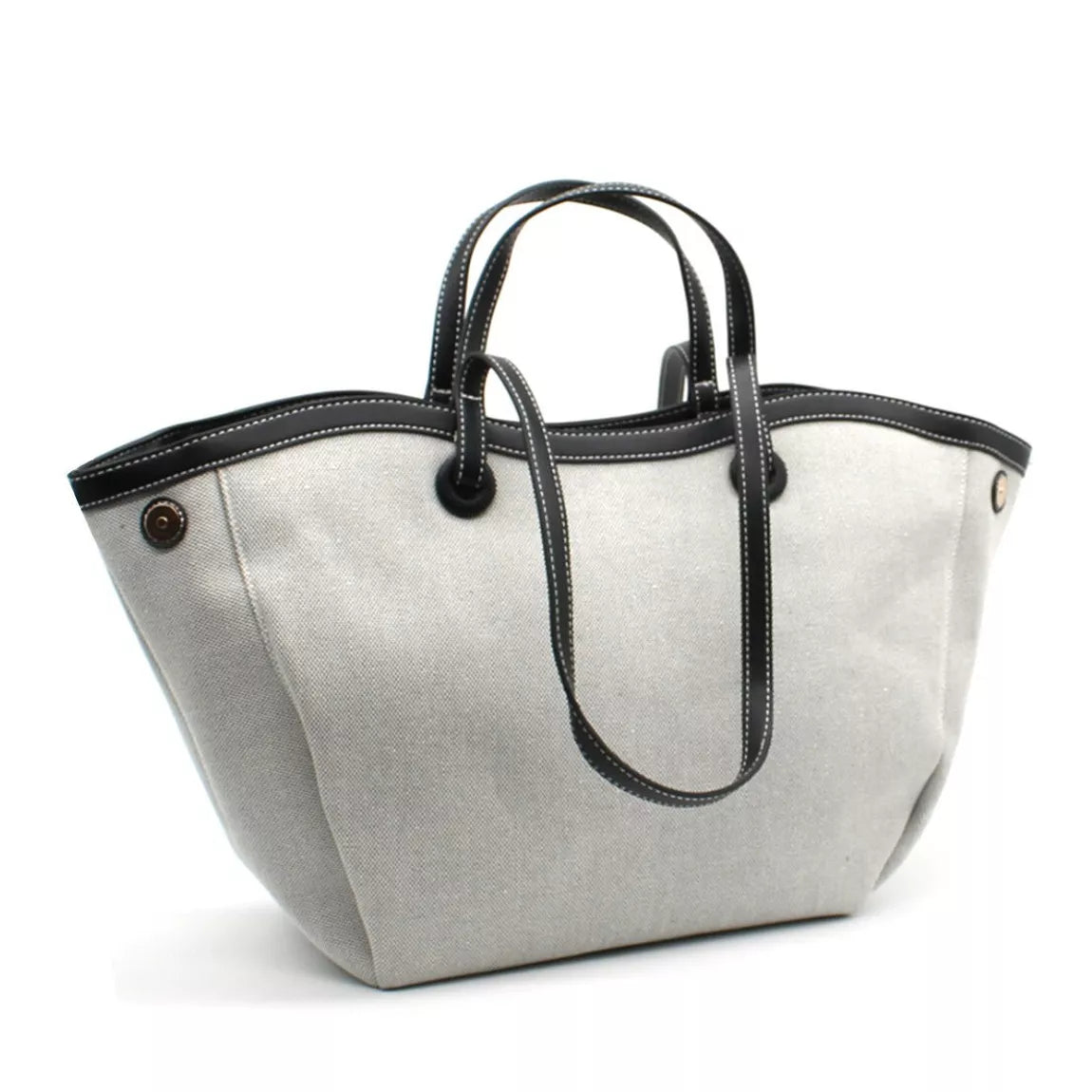 Canvas basket bag