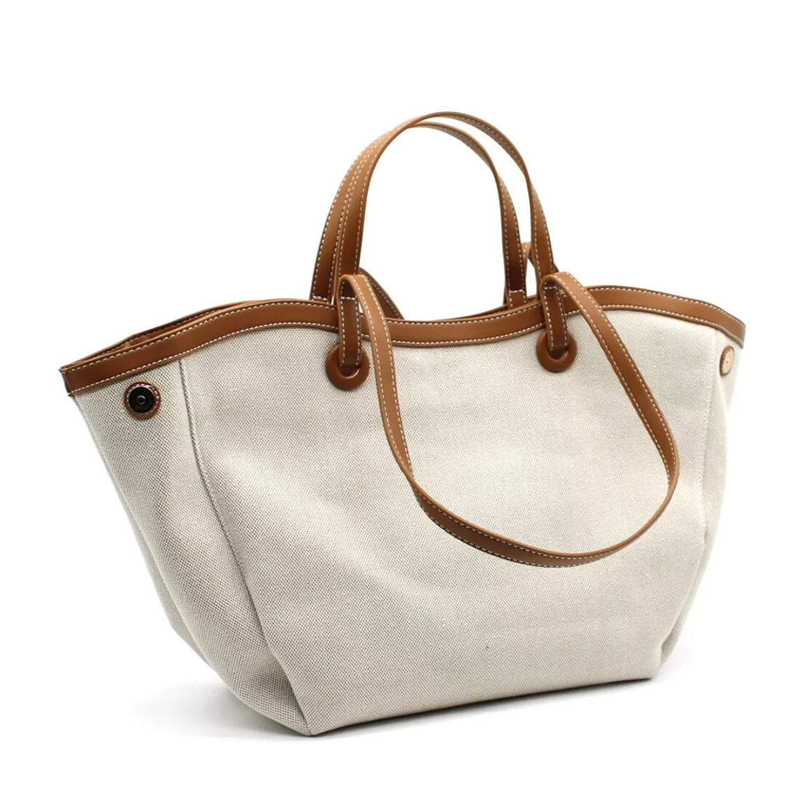 Canvas basket bag