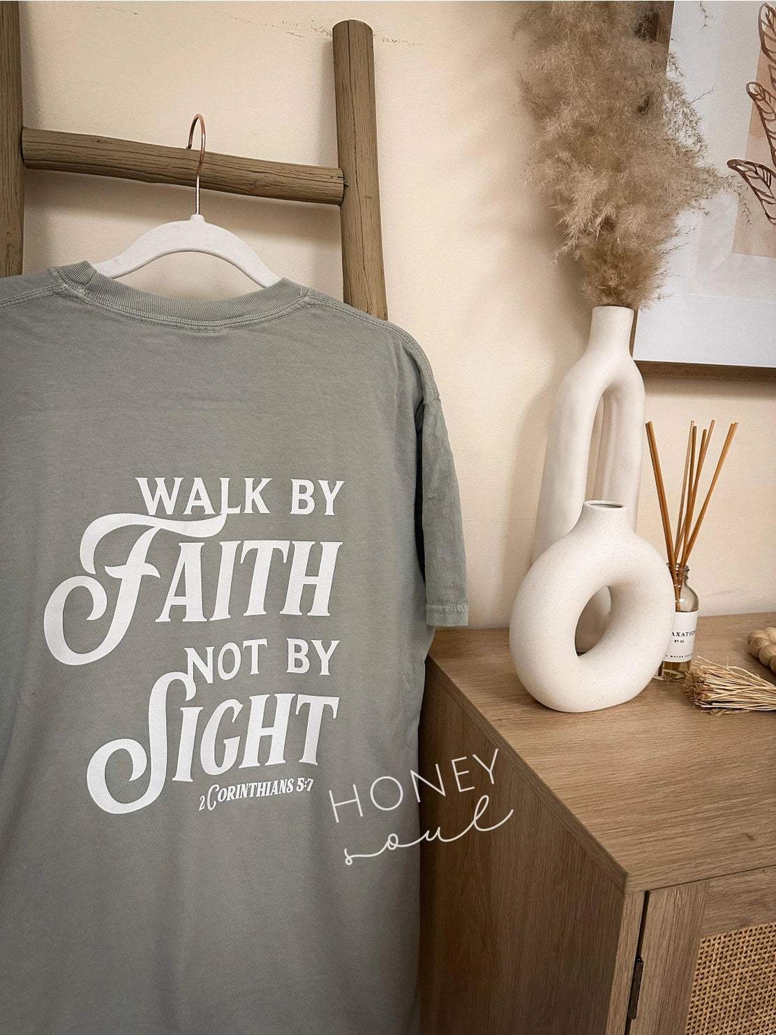 Walk By Faith Not By Sight Tee - Espresso