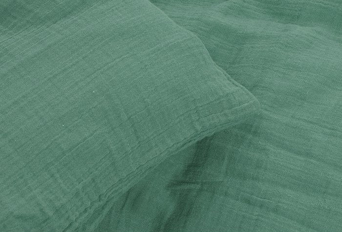Muslin duvet cover set, Green