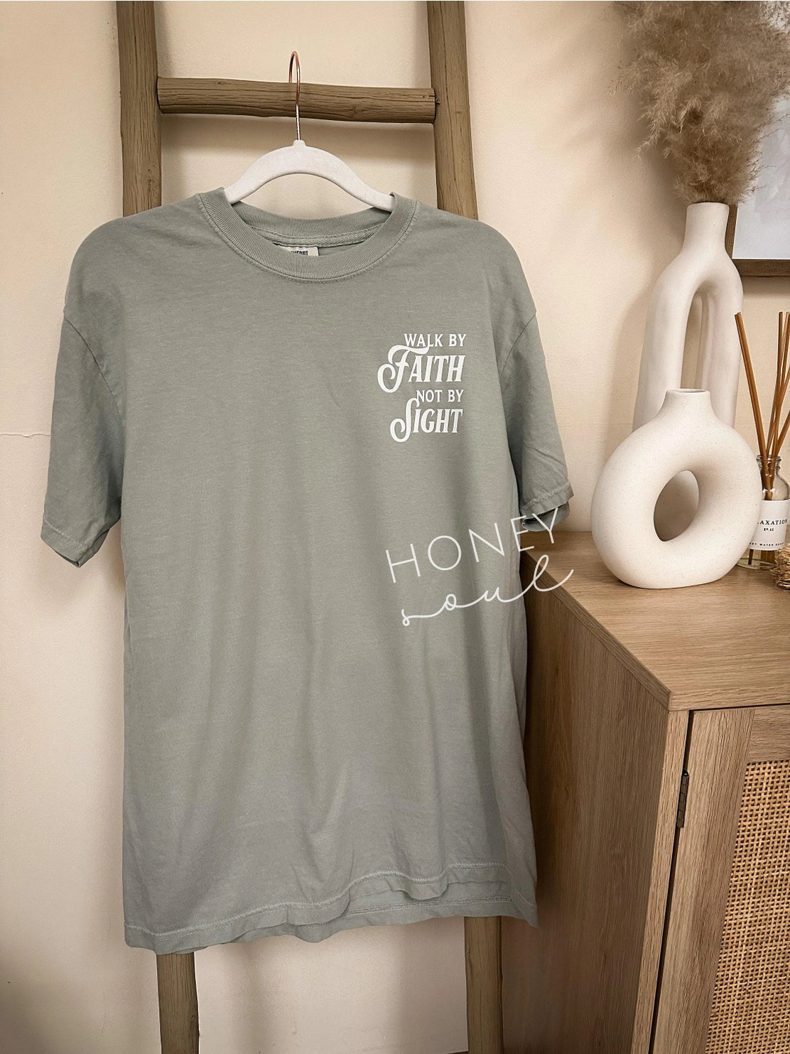 Walk By Faith Not By Sight Tee - Espresso