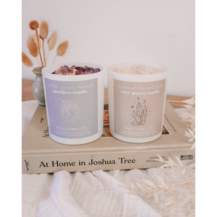 Calm Your Mind Amethyst - Soy Wax Candle