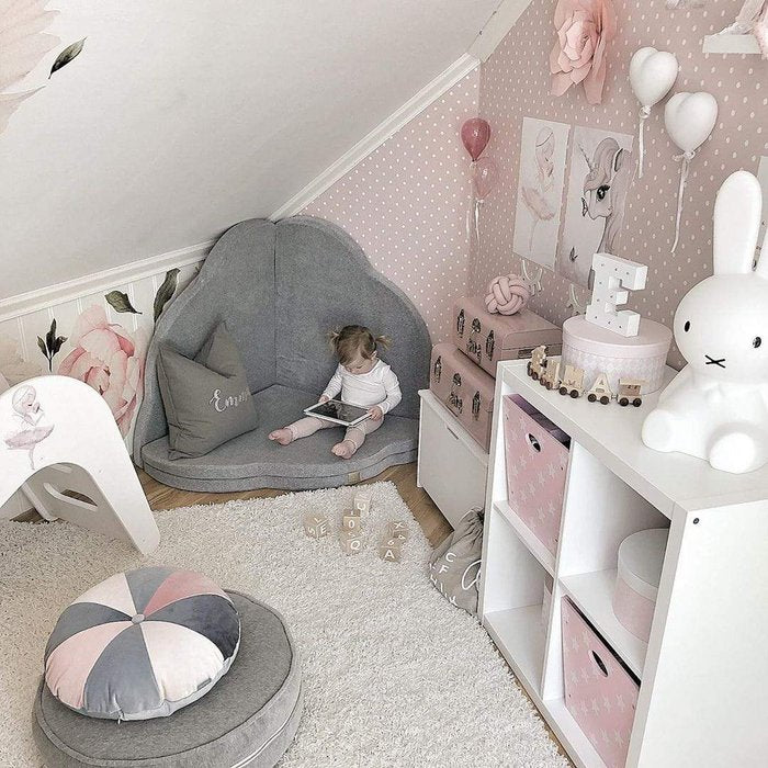 Cloud shape play mat - Light gray