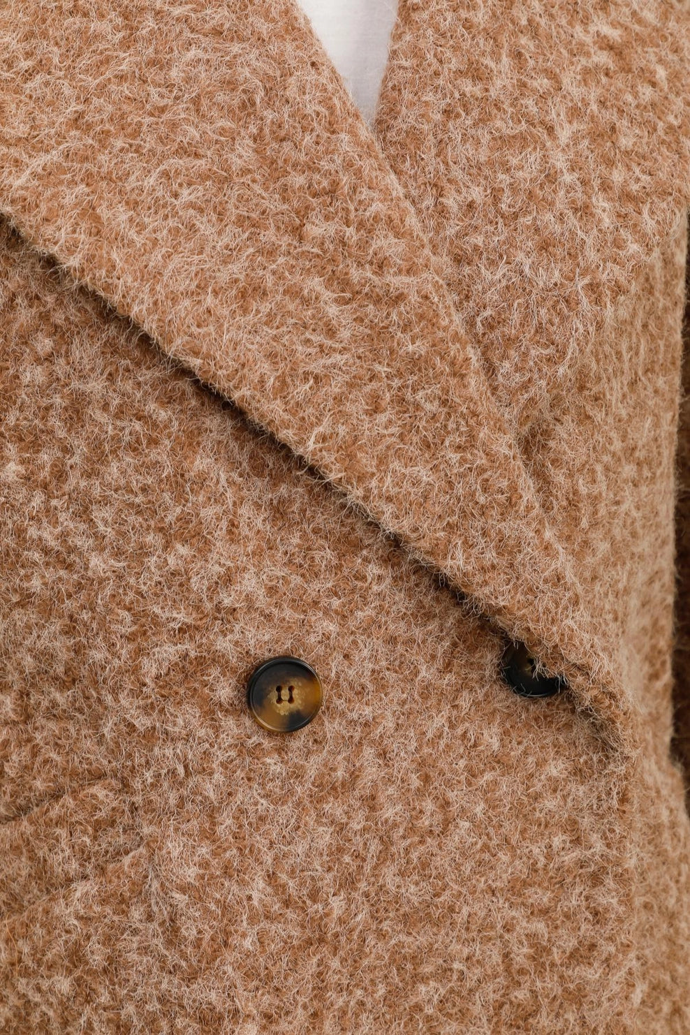 Knitwear Collection WS25 - Long Coat - soft-touch textured boucle