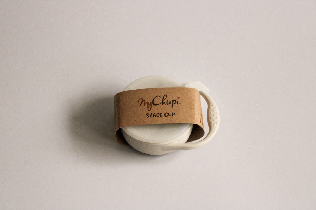Snack Cup with Lid Attachment, Powder Ivory