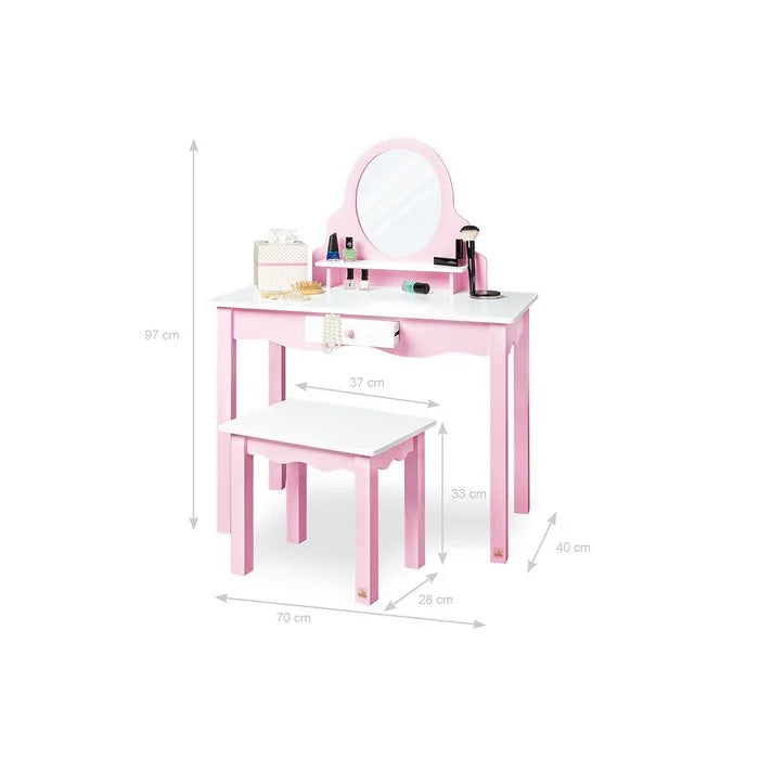 Children´s dressing table 'Jasmin', incl. stool