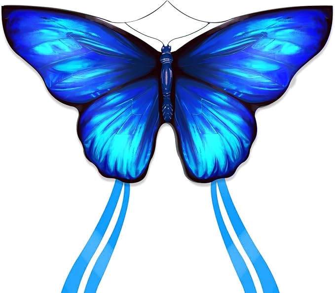 Vibrant Butterfly Kite - Blue