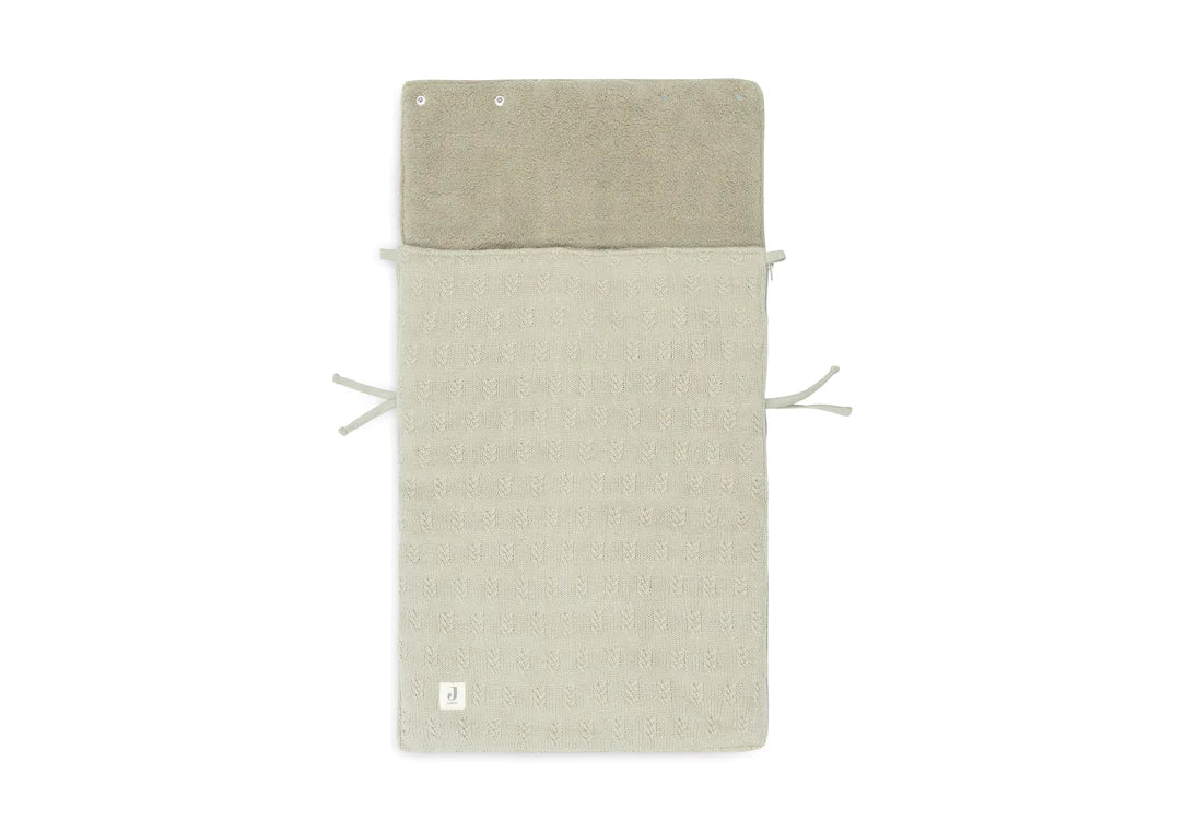 Footmuff for Car Seat Stroller Grain Knit - Olive Green