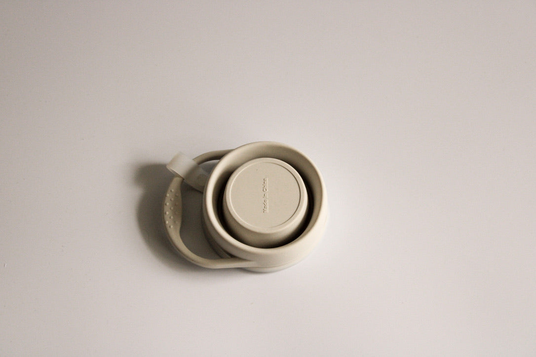 Snack Cup with Lid Attachment, Powder Ivory