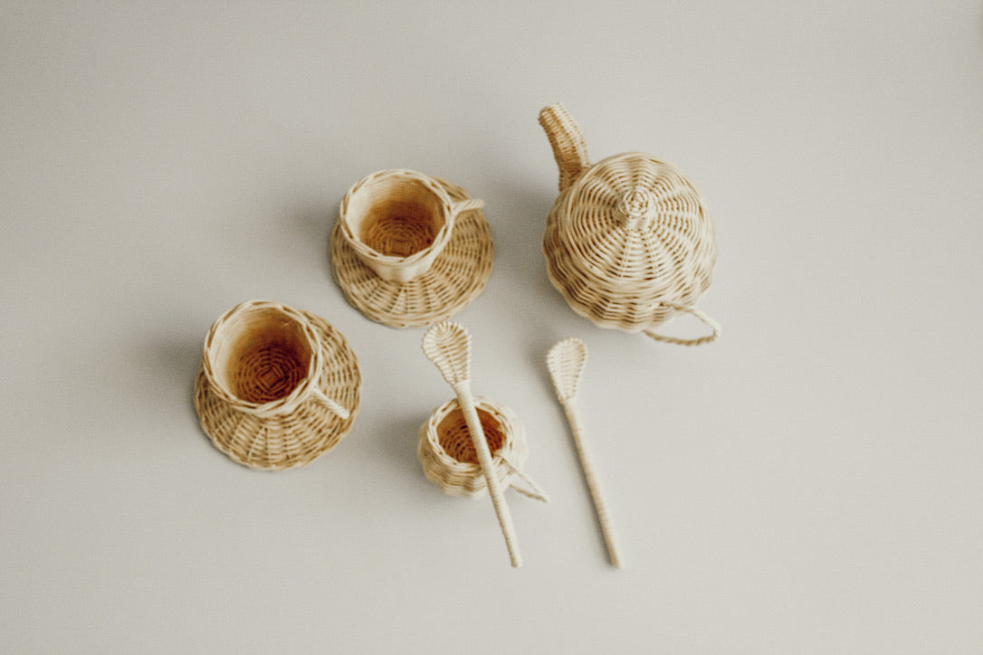 Marlon Rattan Tea Set