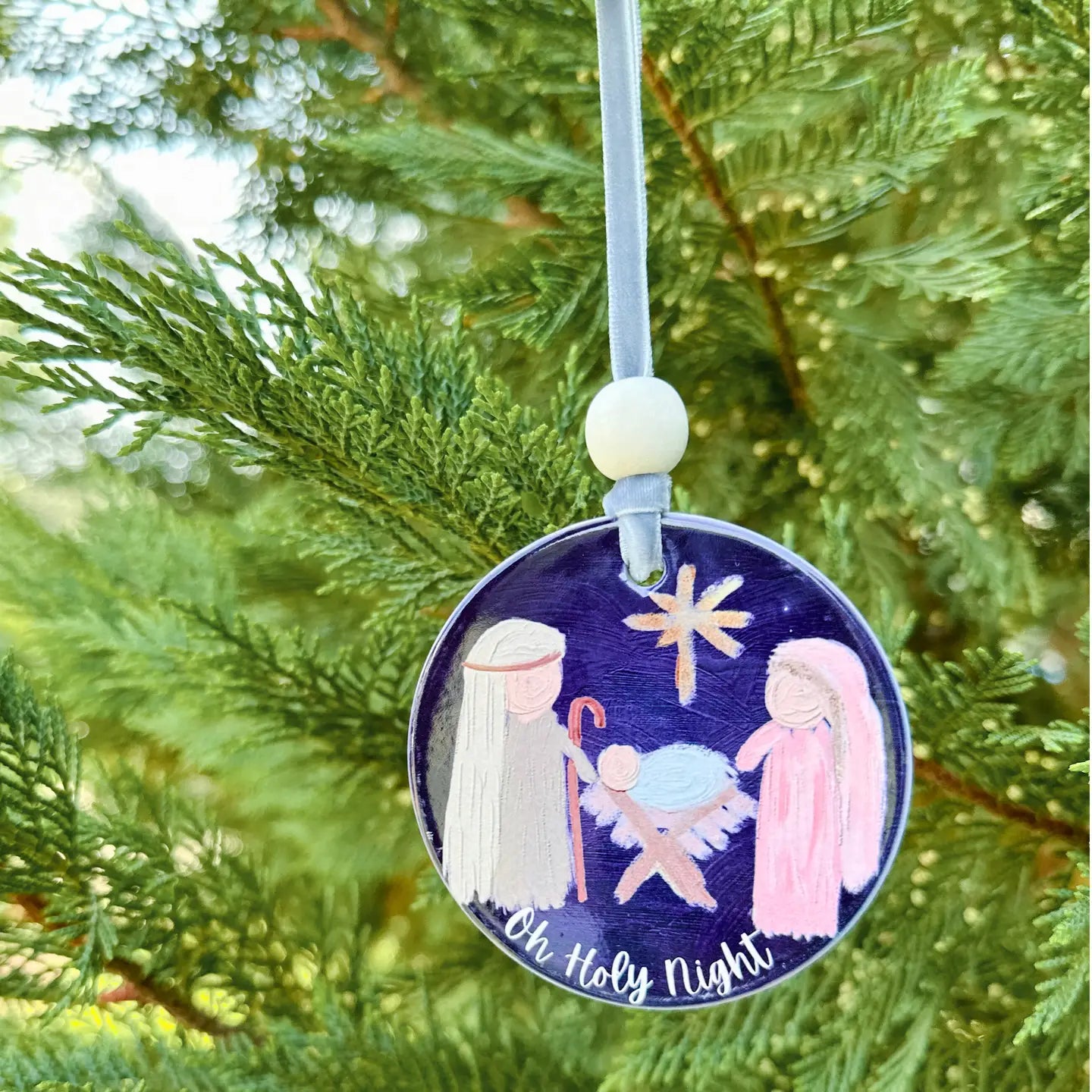 Christmas Ornament - O Holy Night Nativity
