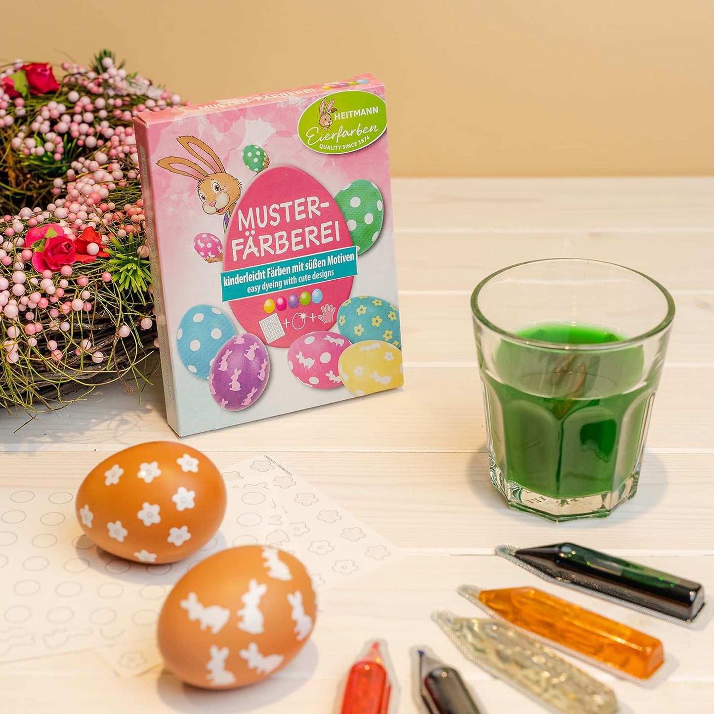 Easter Eggs Creative Colouring with stencil sheets