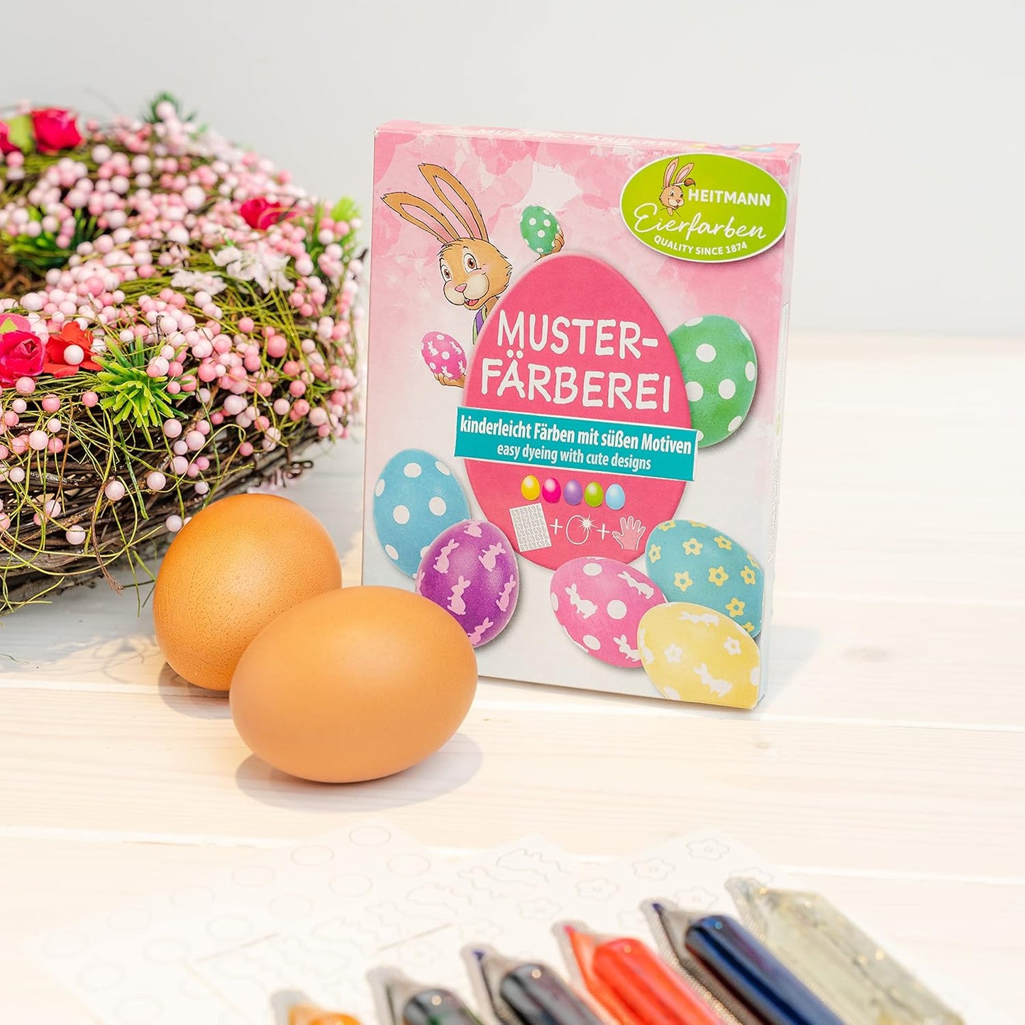 Easter Eggs Creative Colouring with stencil sheets