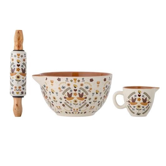 Bryn Baking Set, Brown, Stoneware