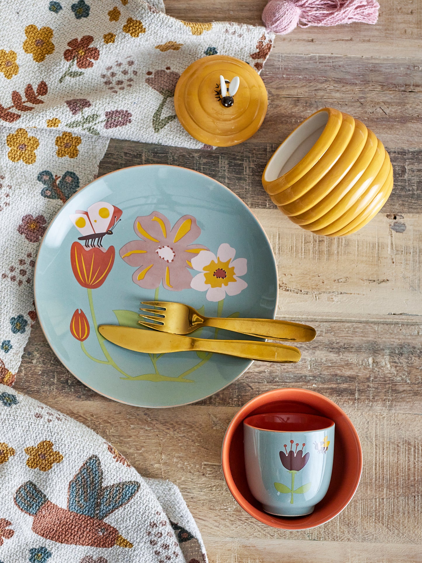 Meadow Tableware Set, Blue, Stoneware