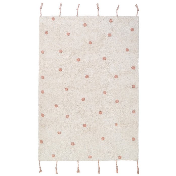 NÜMI Polka Dot children's rug, available in 3 colors