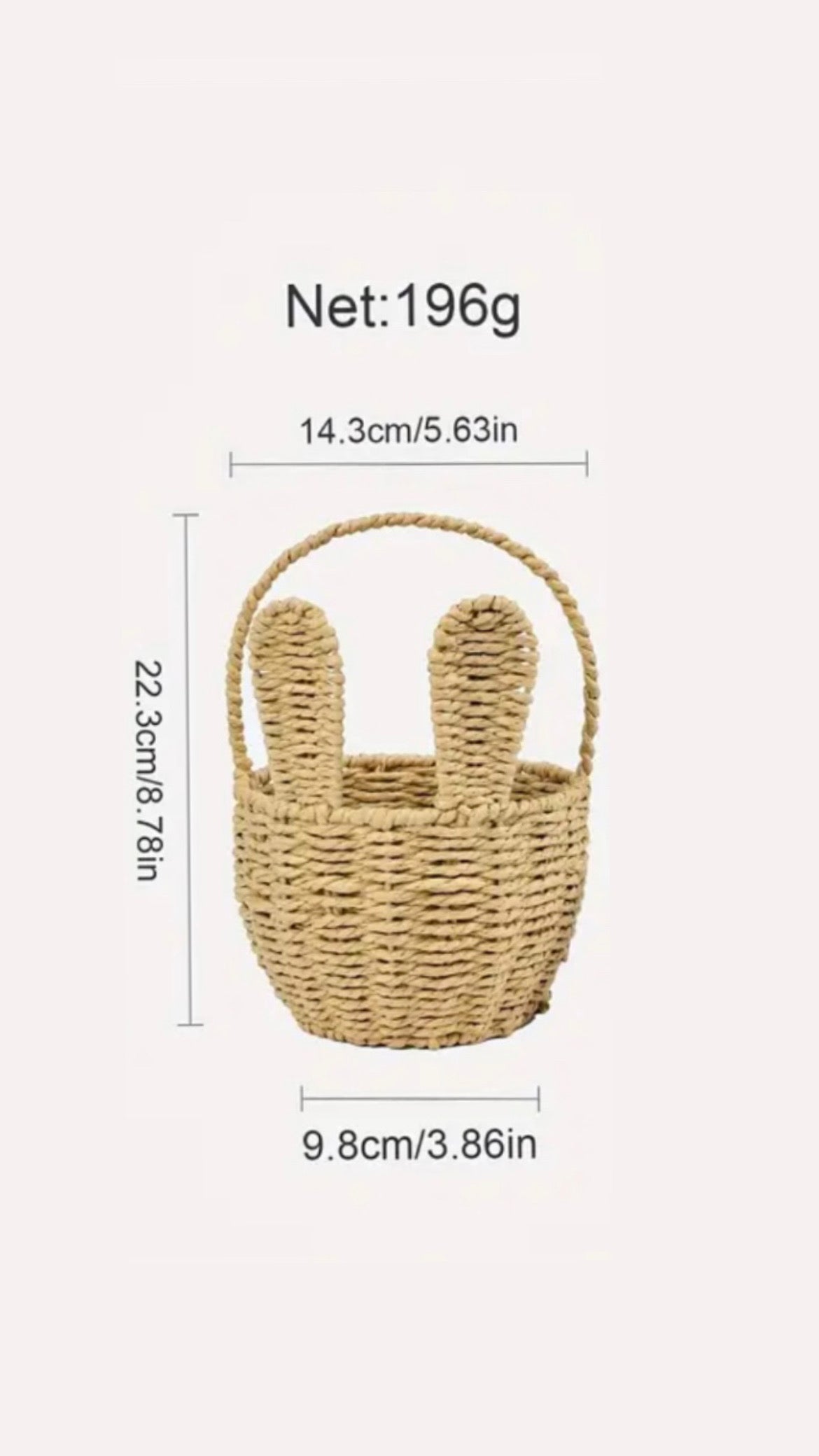 Bunny Easter Basket - Small
