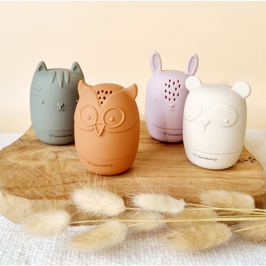 Set of 4 silicone bath toys - Earth tones