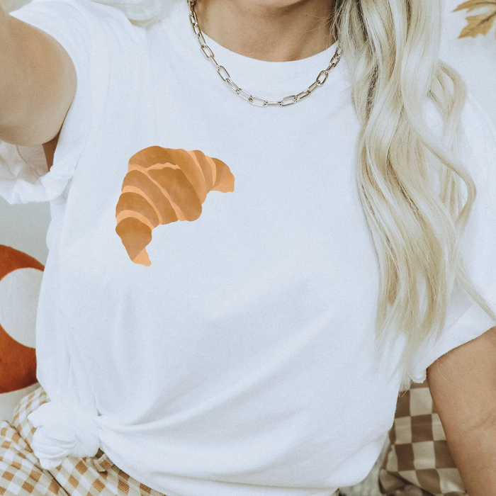 T-Shirt Croissant Pastries - ORGANIC COTTON