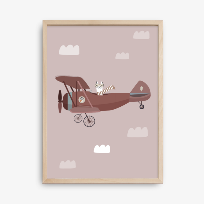 Llama Aviator Poster - Vanilla Sky