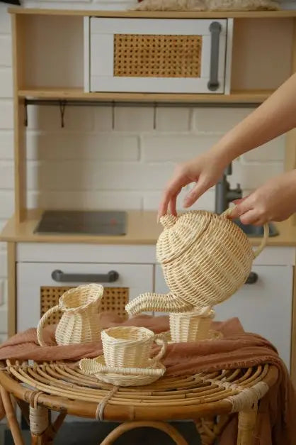 Marlon Rattan Tea Set