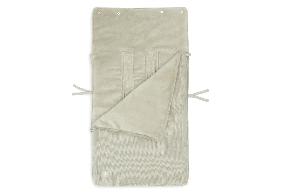 Footmuff for Car Seat Stroller Basic Knit - Olive Green