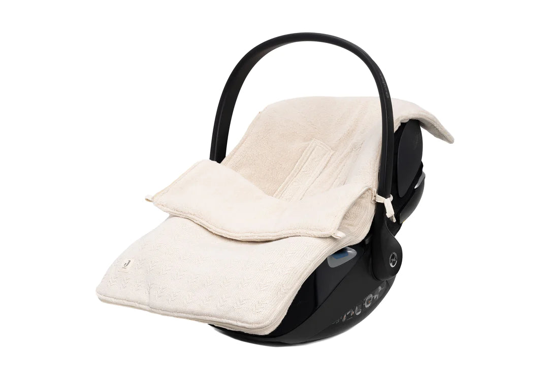 Footmuff for Car Seat Stroller Grain Knit - Oatmeal