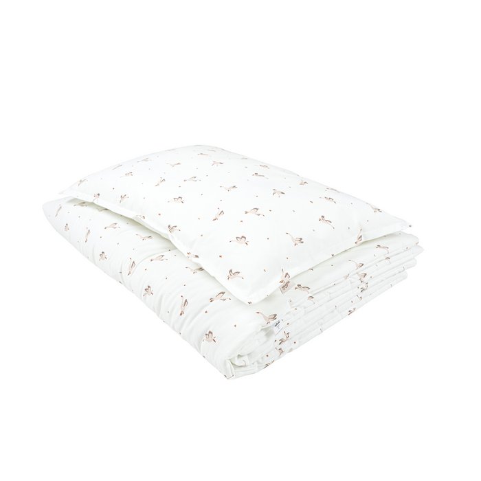 COTTON BEDDING SET - GOOSE (120x160cm)