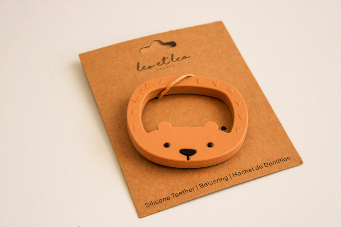 Baby Bear Teether, Caramel
