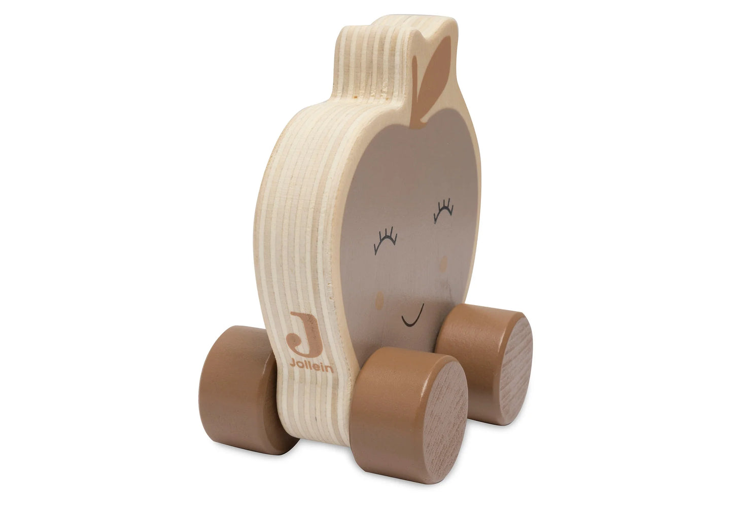 Wooden Toy Car Farm - Apple