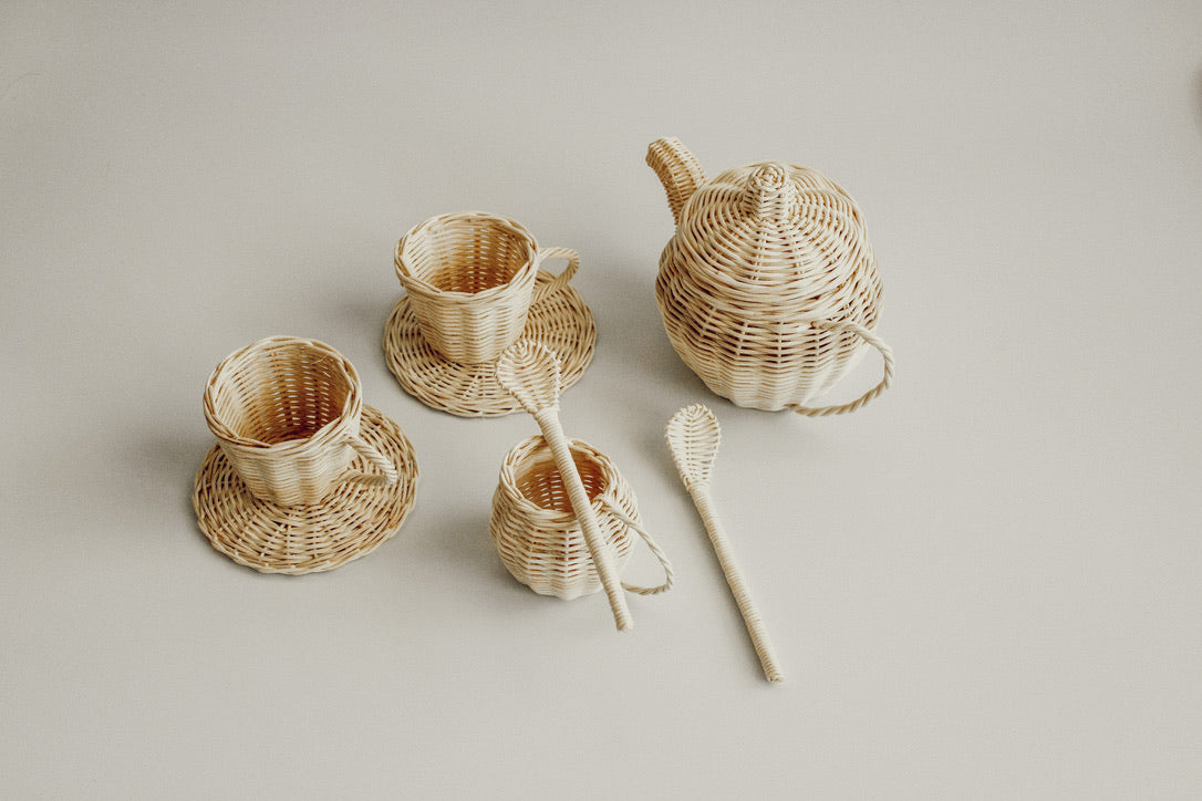 Marlon Rattan Tea Set