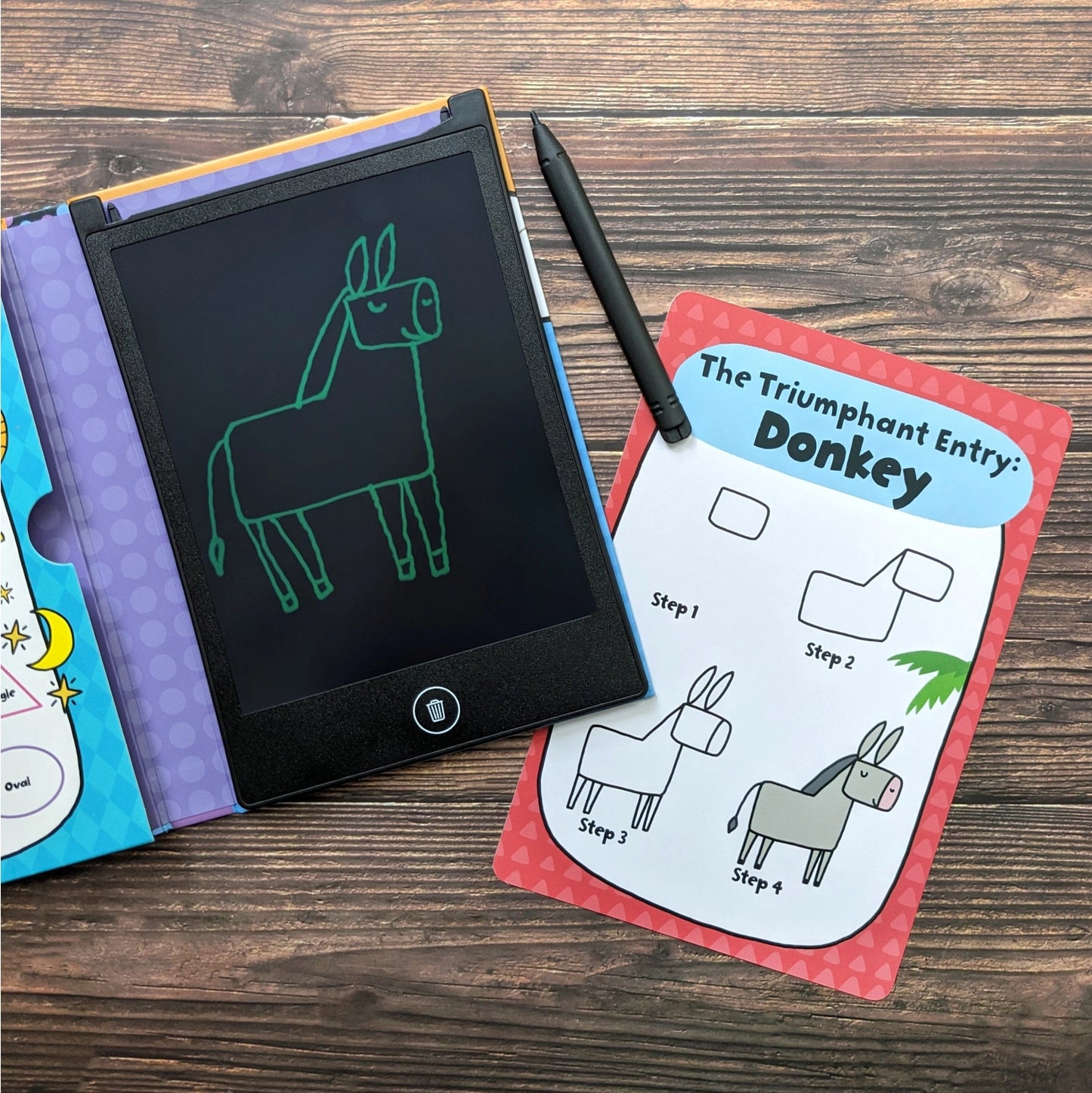 Children's Lcd Tablet & Flashcards - Learn To Draw Bible Stories