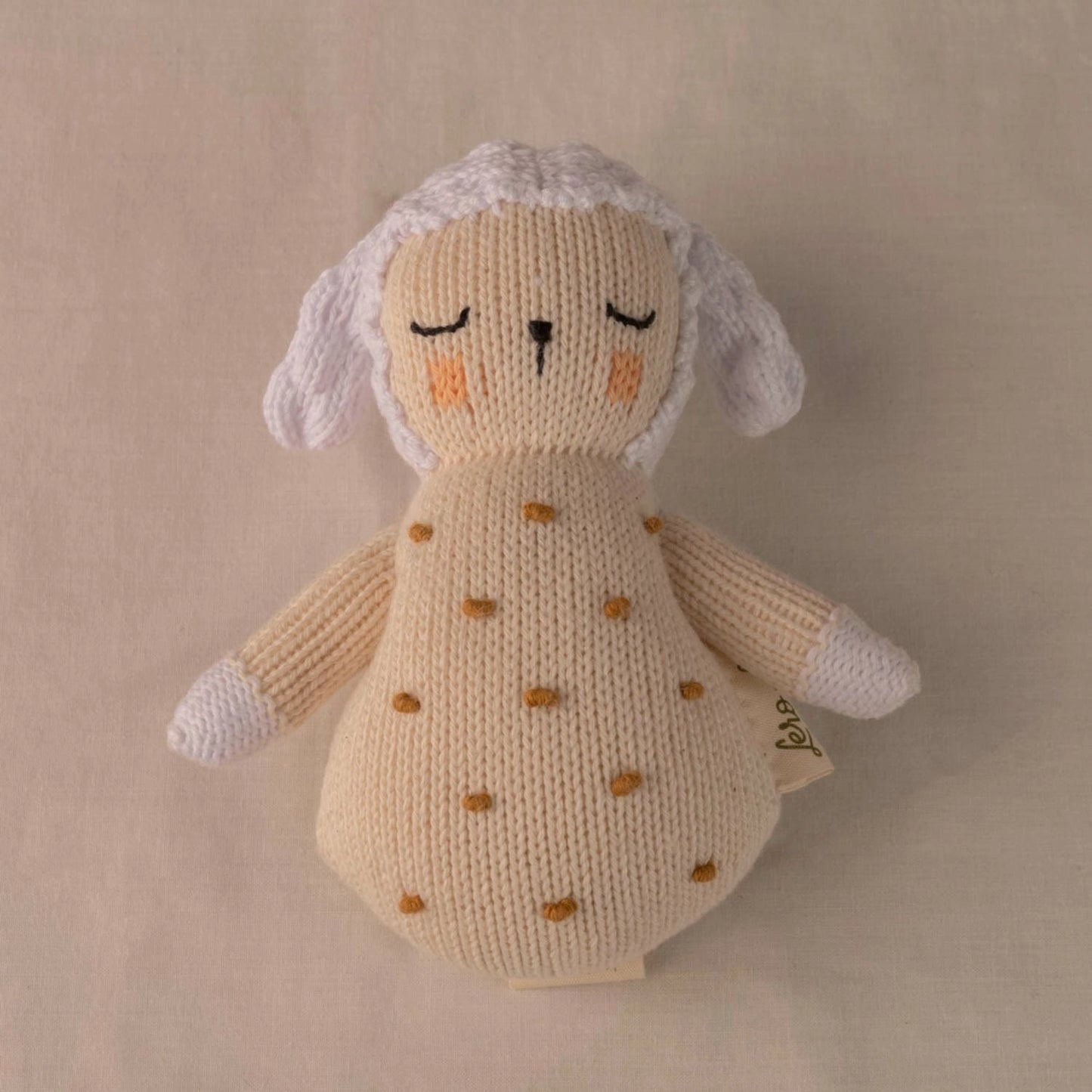 Rattle Comforter Handmade, Sheep
