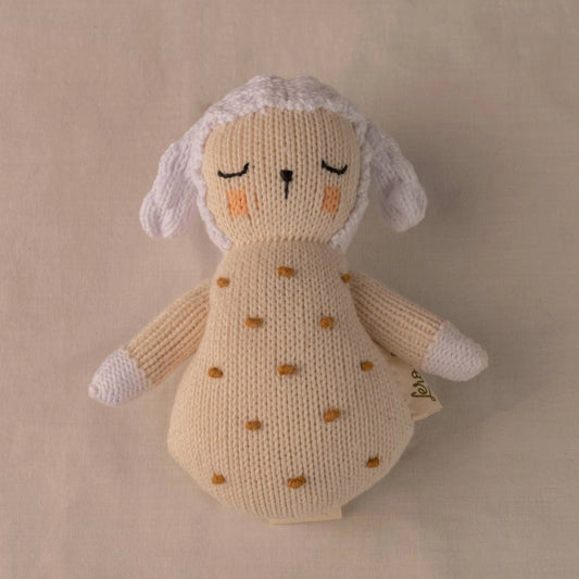 Rattle Comforter Handmade, Sheep