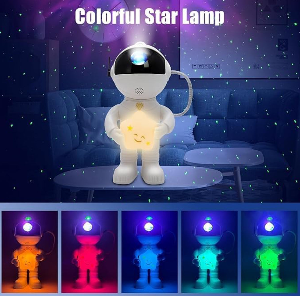 Starry Sky Astronaut Projector & Night Lamp