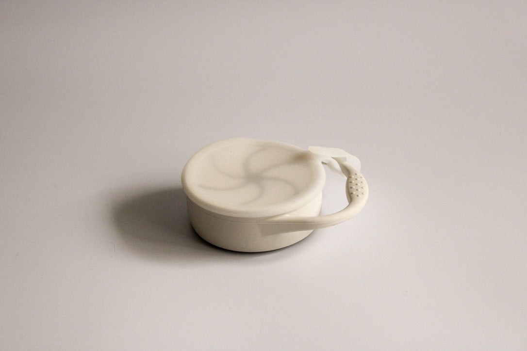 Snack Cup with Lid Attachment, Powder Ivory